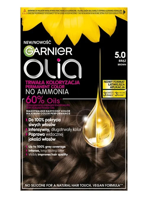 Olia farba d/włosów 5.0 brąz    (nowość)