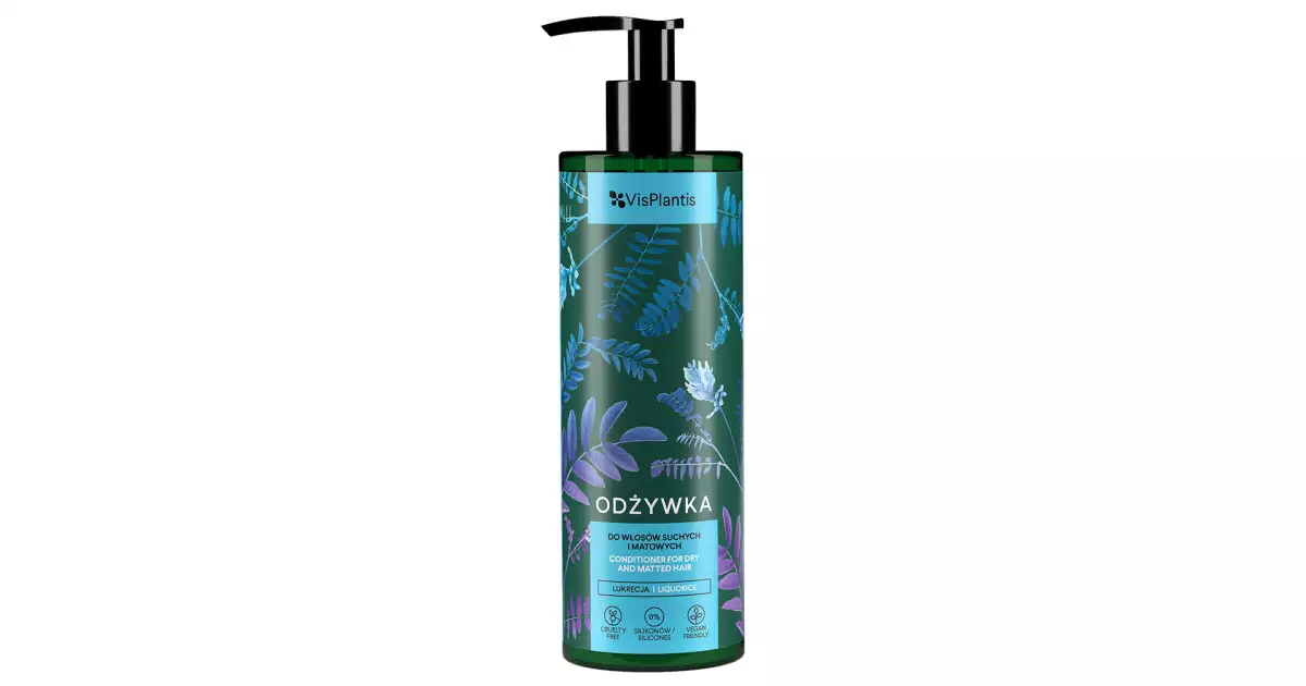 VIS PLANTIS ODŻYWKA D/WŁ.LUKRECJA D/SUCHYCH MATOWYCH  400ML.