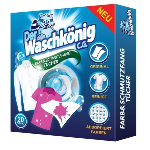 WASCHKONIG CHUSTECZKI WYŁAPUJĄCE KOLOR I BRUD 20SZT