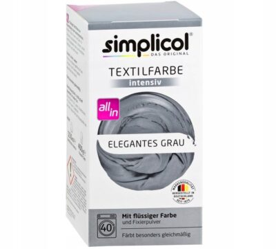 SIMPLICOL trwała farba do tkanin - szary