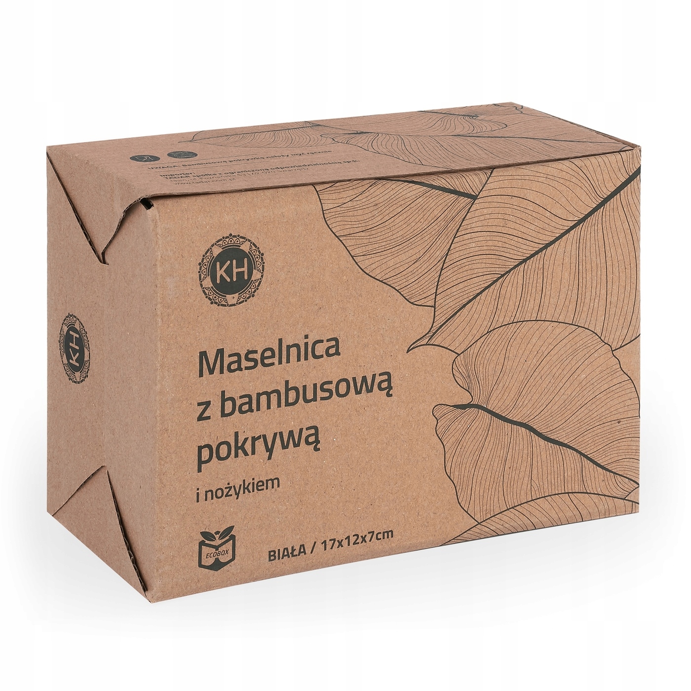 Maselnica z nożykiem Eco box biała - obrazek 4