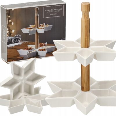 PATERA 2 POZIOMOWA NA PRZEKĄSKI W GWIAZDKI