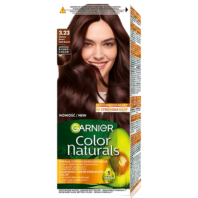Color naturals farba do włosów 3,23 ciemny kwarc