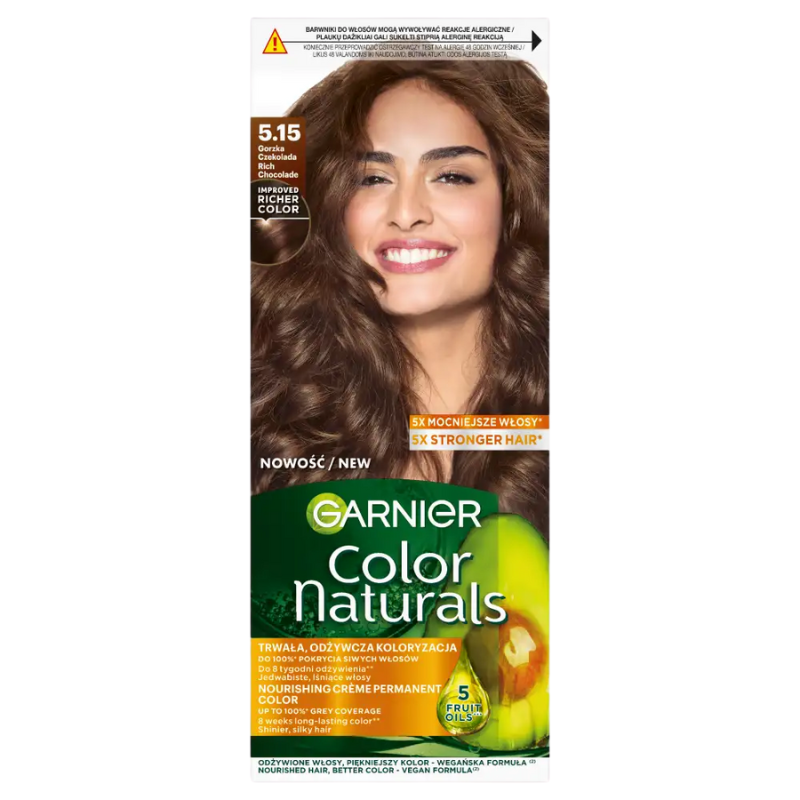 Color naturals farba do włosów 5,15 gorzka czekolada