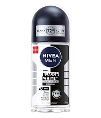 Nivea deo roll-on męski invisible black&white 50ml.