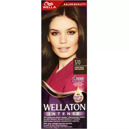 Wellaton farba do włosów 3/0 ciemny brąz
