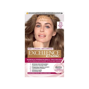 Excellence farba do włosów 7,1 popielaty blond
