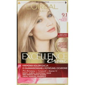 Excellence farba do włosów 9,1 b.jasny blond popiel.