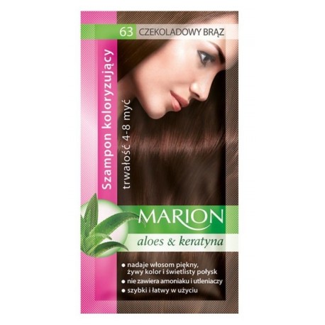 Marion szampon kolor.saszetka 63 czekoladowy brąz