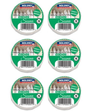 Molan wkład do koszyka na mole sosna