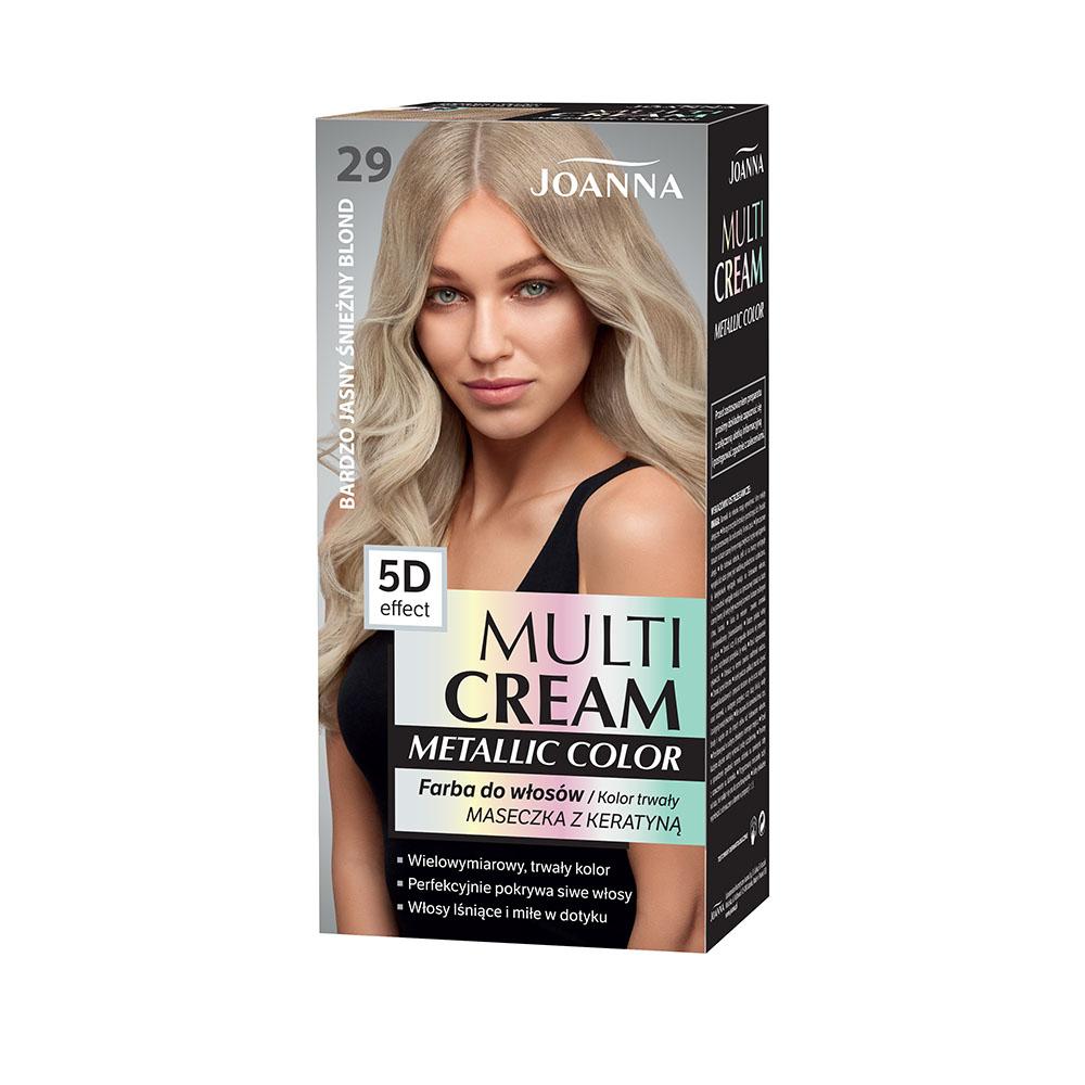 Joanna multi 3d farba do włosów 29 b.jasny śnieżny blond