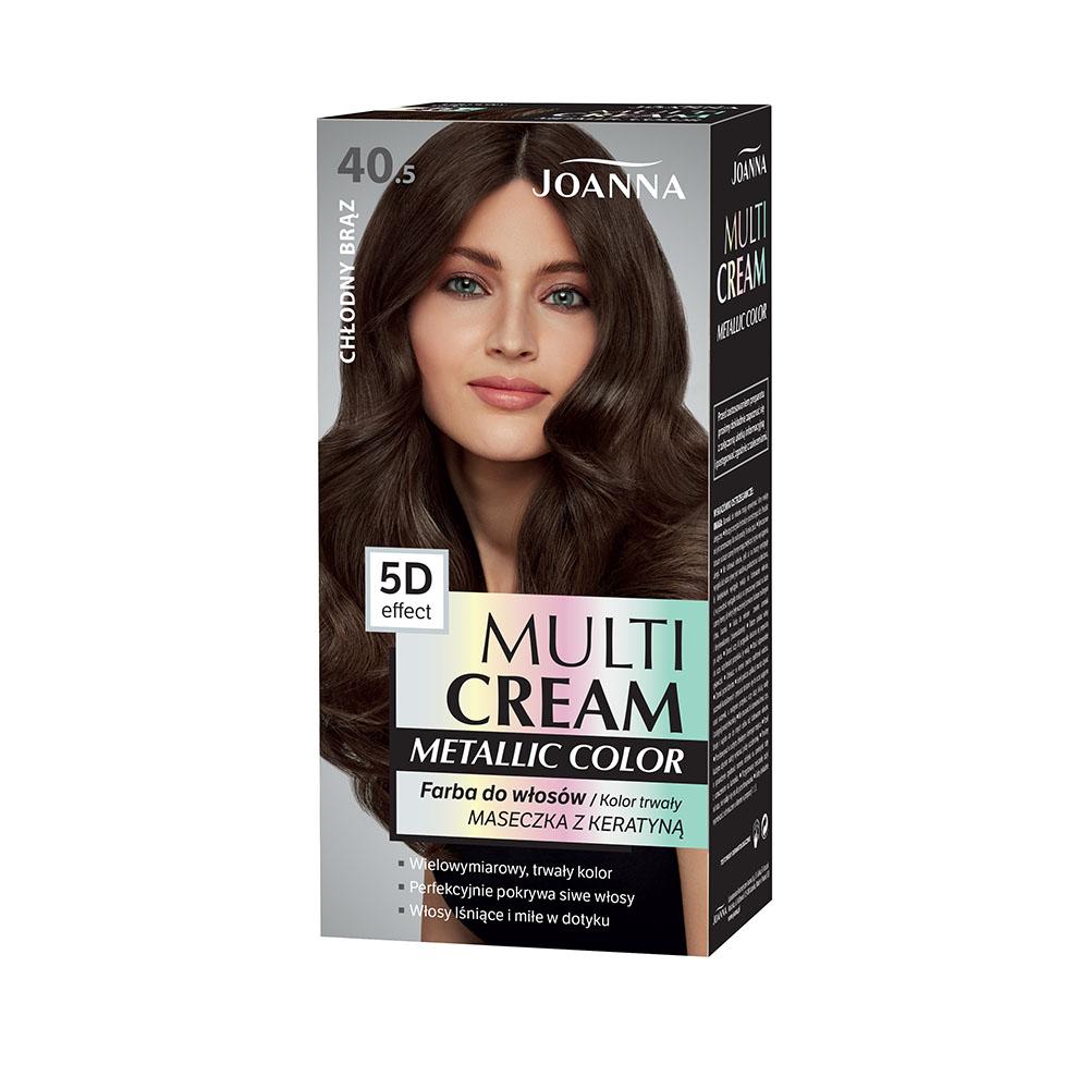 Joanna multi 3d farba do włosów 40,5 chłodny brąz