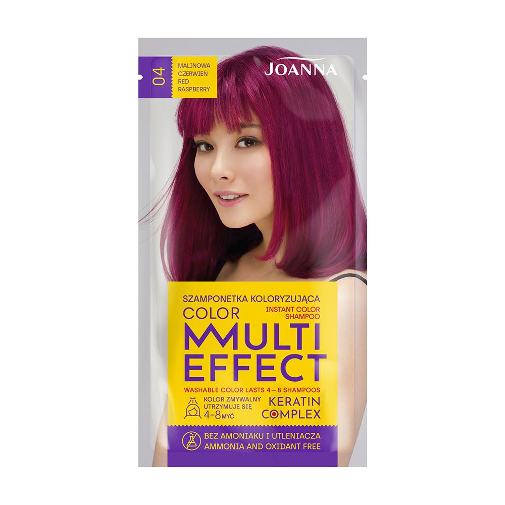 Joanna multi effect szamponetka kolor 04 malinowa czerwień 35g