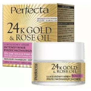 Dax krem perfecta 24k gold&rose oil 80+  n/dzień/noc 50ml.