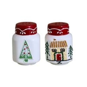 Pieprzniczka i solniczka - ręcznie malowane