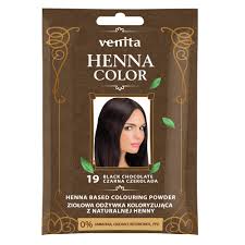 Venita farba do włosów w proszku 019 czarna czekolada  25g.@@