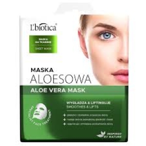 L'biotica maska aloesowa na tkaninie