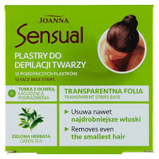 Joanna plastry do depilacji twarzy sensual z ziel. herbatą