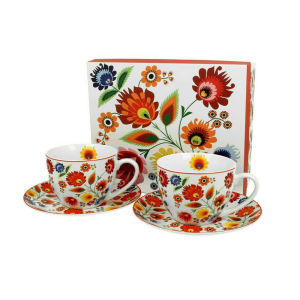 Filiżanka+ spodek 280ml 2+2 Łowicz