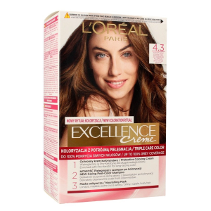 Excellence farba do włosów 4,3 złocisty brąz