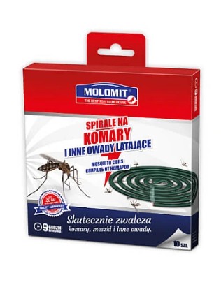 Spirala na owady 10 szt Molomit