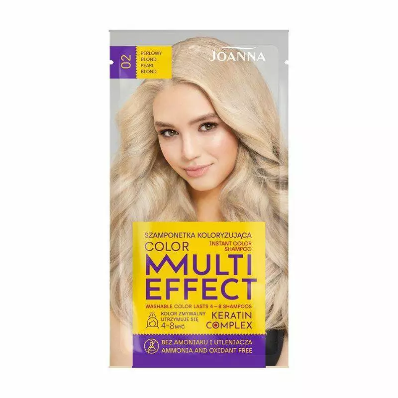 Joanna multi effect szamponetka kolor 02 perłowy blond 35g@@