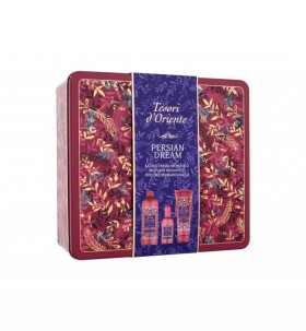 TESORI D'ORIENTE zestaw metal box różne( płyn do kąpieli+żel pod prysznic+perfumy)