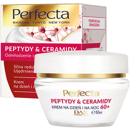 Dax krem perfecta peptydy& ceramidy  60+  na dzień I noc 50ml.25xii