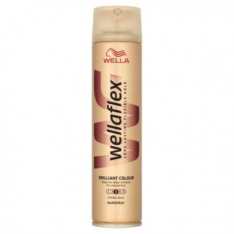 Wellaflex lakier do wł. long lasting lśniący kolor "3"mocny 250ml.