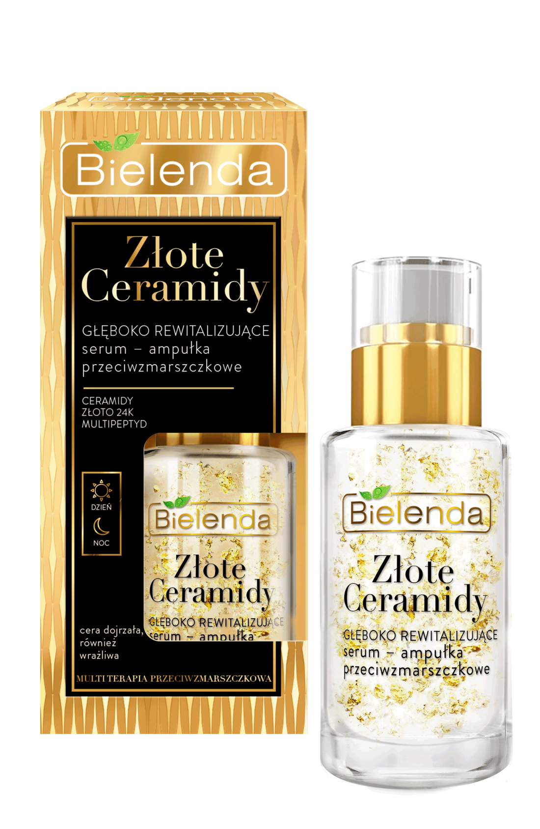 BIELENDA ZŁOTE CERAMIDY SERUM-AMPUŁKA P/ZMARSZCZKOWE   15ML.