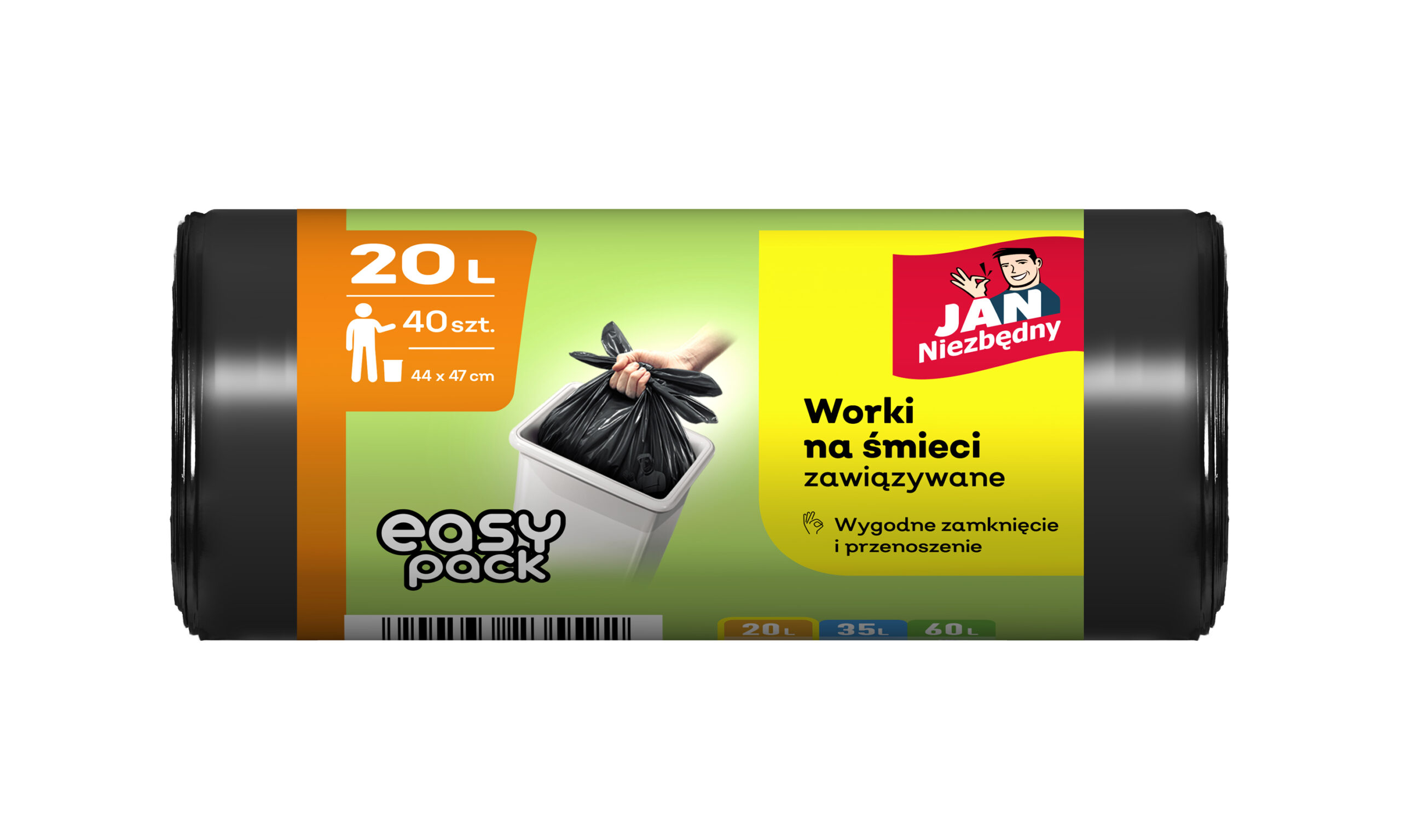 WORKI JN HD CZARNE 20L 40SZT.EASY-PACK